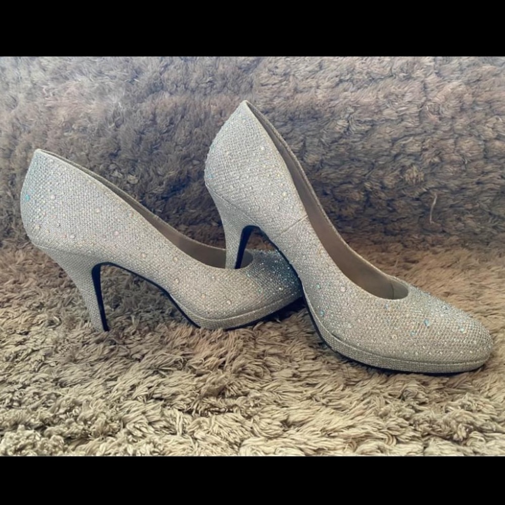 Size 7.5 rhinestone heels